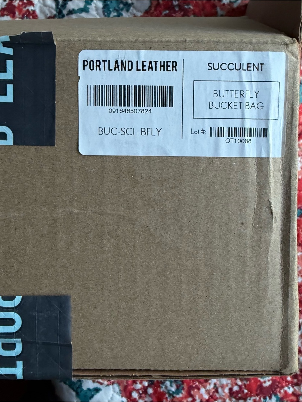 PORTLAND LEATHER BUTTERFLY BUCKET BAG IN SUCCULENT - Picture 5 of 11